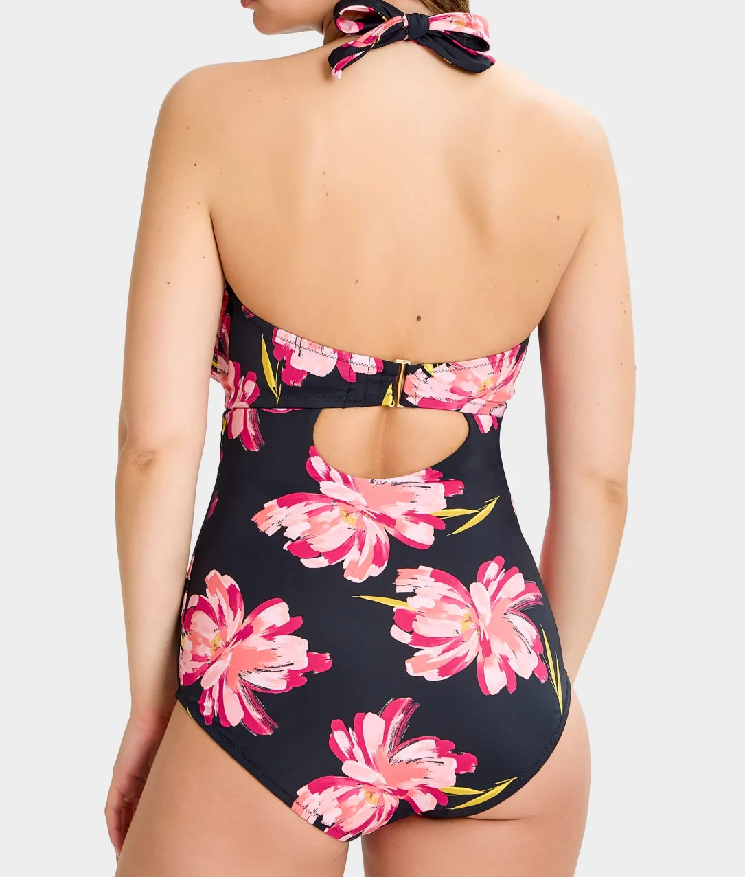 The Slimming Halter Underwire One-Piece Swimsuit