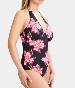 The Slimming Halter Underwire One-Piece Swimsuit