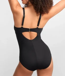 The Slimming Keyhole Plunge One-Piece