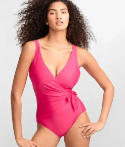 The Slimming Plunge Side-Tie One-Piece