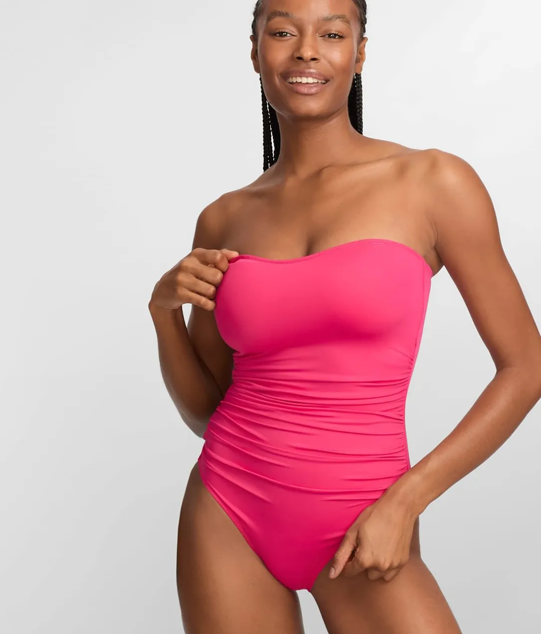 The Slimming Strapless One-Piece