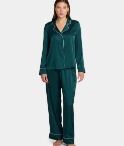 The Washed Satin Pajama Set
