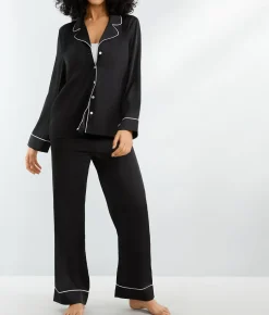 The Washed Satin Pajama Set