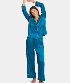 The Washed Satin Pajama Set