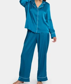 The Washed Satin Pajama Set