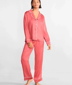 The Washed Satin Pajama Set