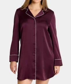 The Washed Satin Sleep Shirt