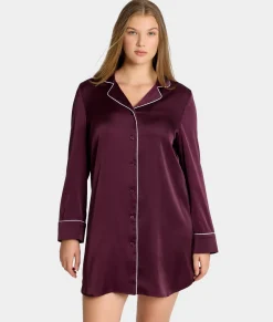 The Washed Satin Sleep Shirt