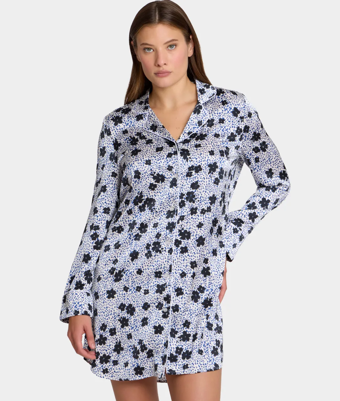 The Washed Satin Sleep Shirt
