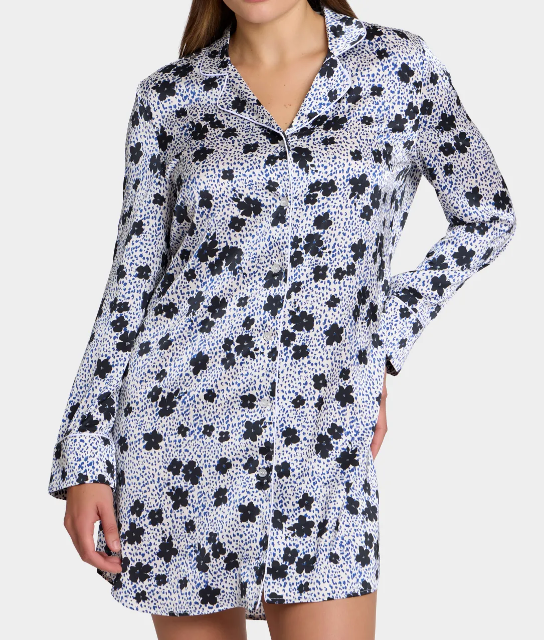 The Washed Satin Sleep Shirt