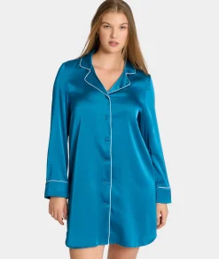 The Washed Satin Sleep Shirt