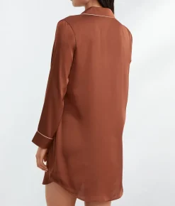 The Washed Satin Sleep Shirt