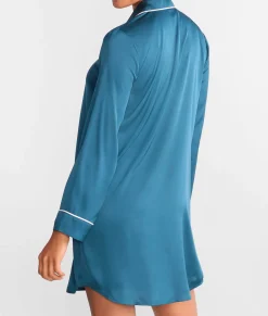 The Washed Satin Sleep Shirt