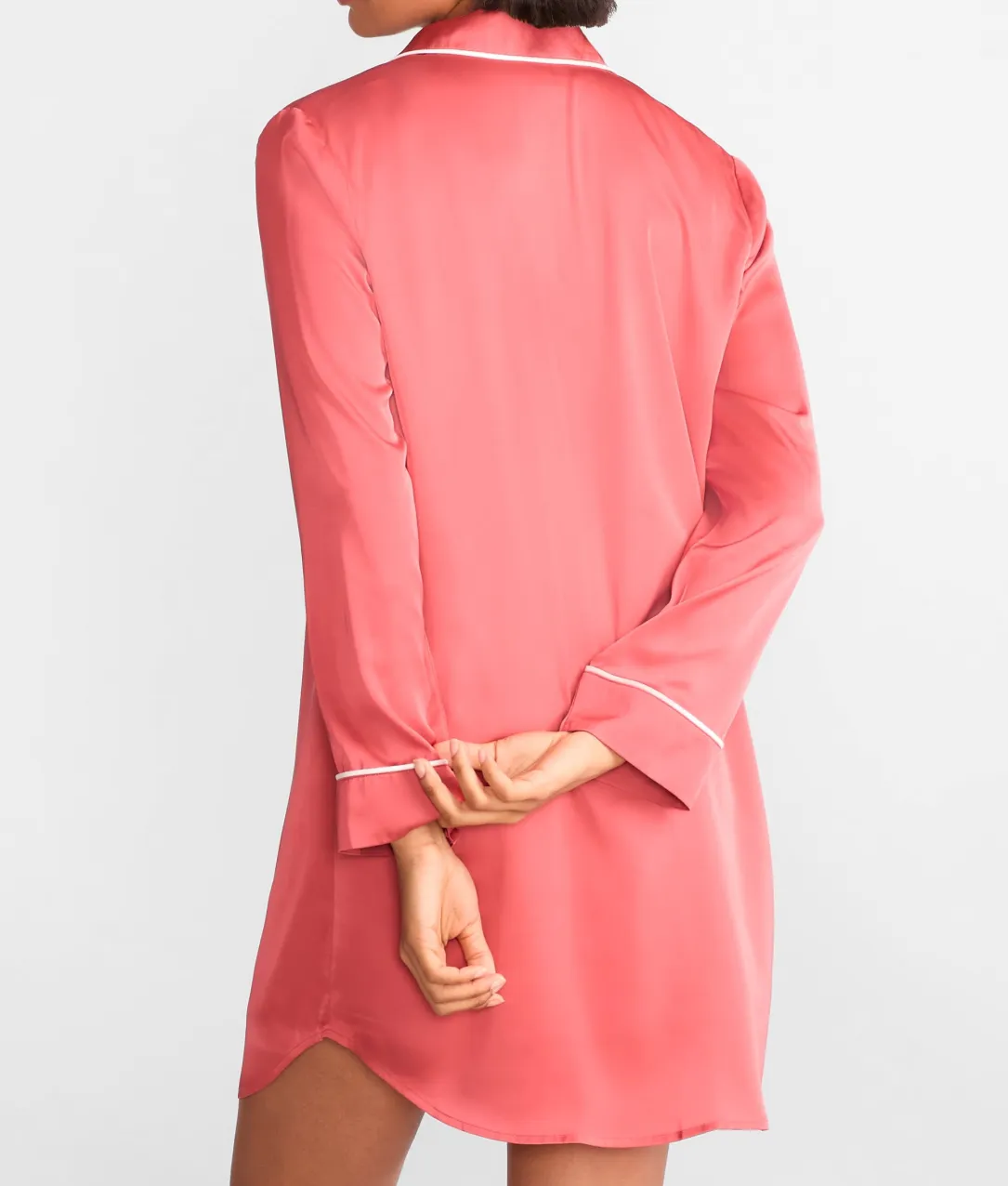 The Washed Satin Sleep Shirt