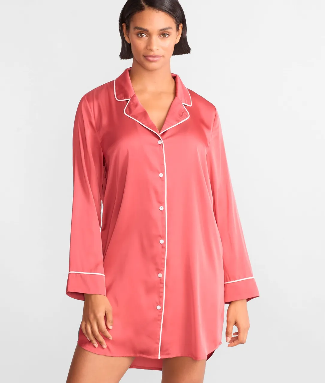 The Washed Satin Sleep Shirt