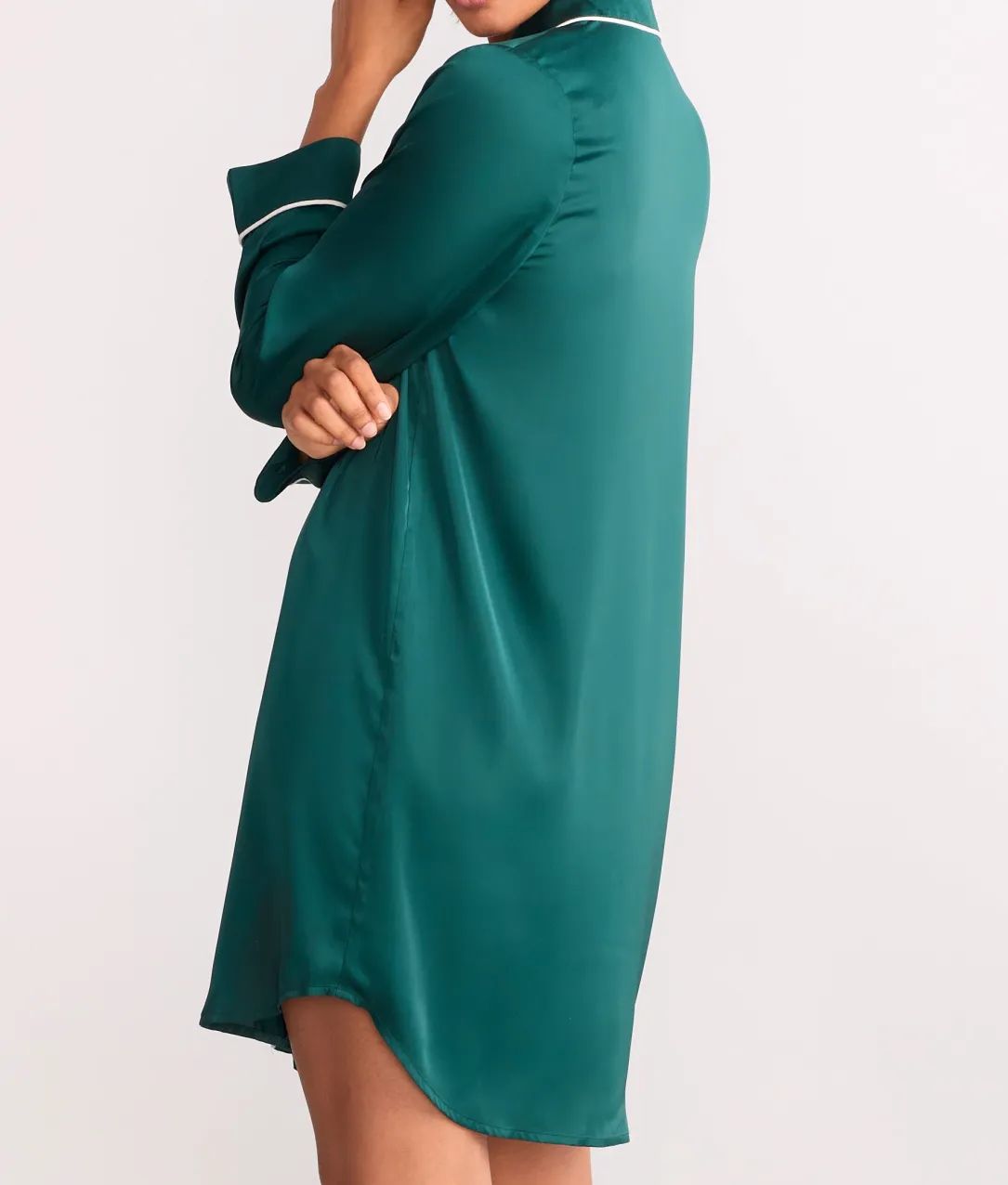 The Washed Satin Sleep Shirt