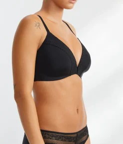 The Wire-Free Front-Close Bra with Lace