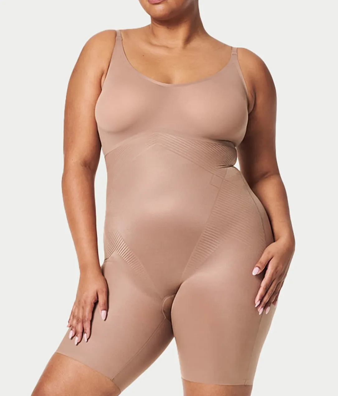 Thinstincts 2.0 Closed Bust Mid-Thigh Bodysuit