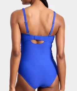 Tie Front Underwire One-Piece