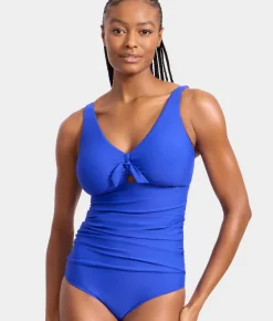 Tie Front Underwire One-Piece