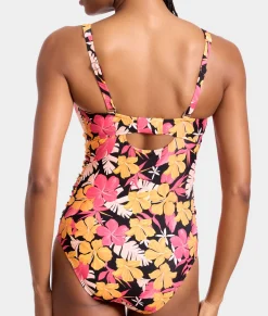 Tie Front Underwire One-Piece