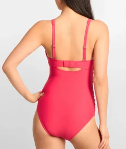 Tie Front Underwire One-Piece