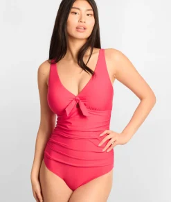 Tie Front Underwire One-Piece