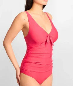 Tie Front Underwire One-Piece