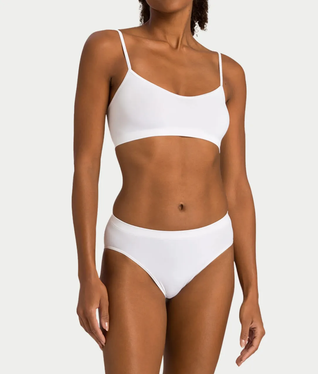 Touch Feeling Spaghetti Crop Top
