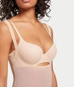 Tulle Open Bust Bodysuit