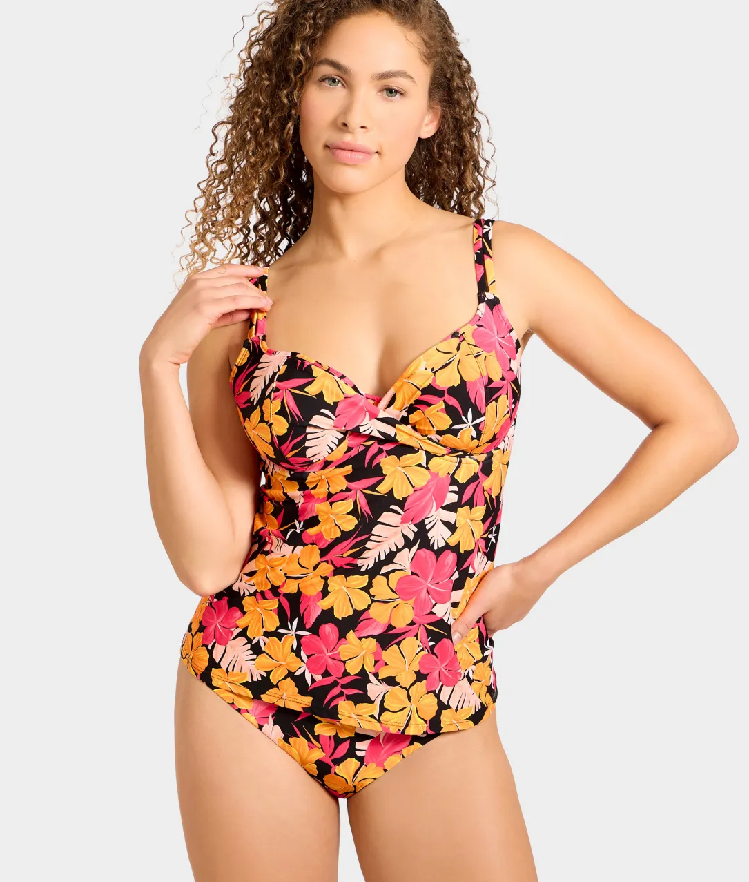 Underwire Wrap Tankini Top