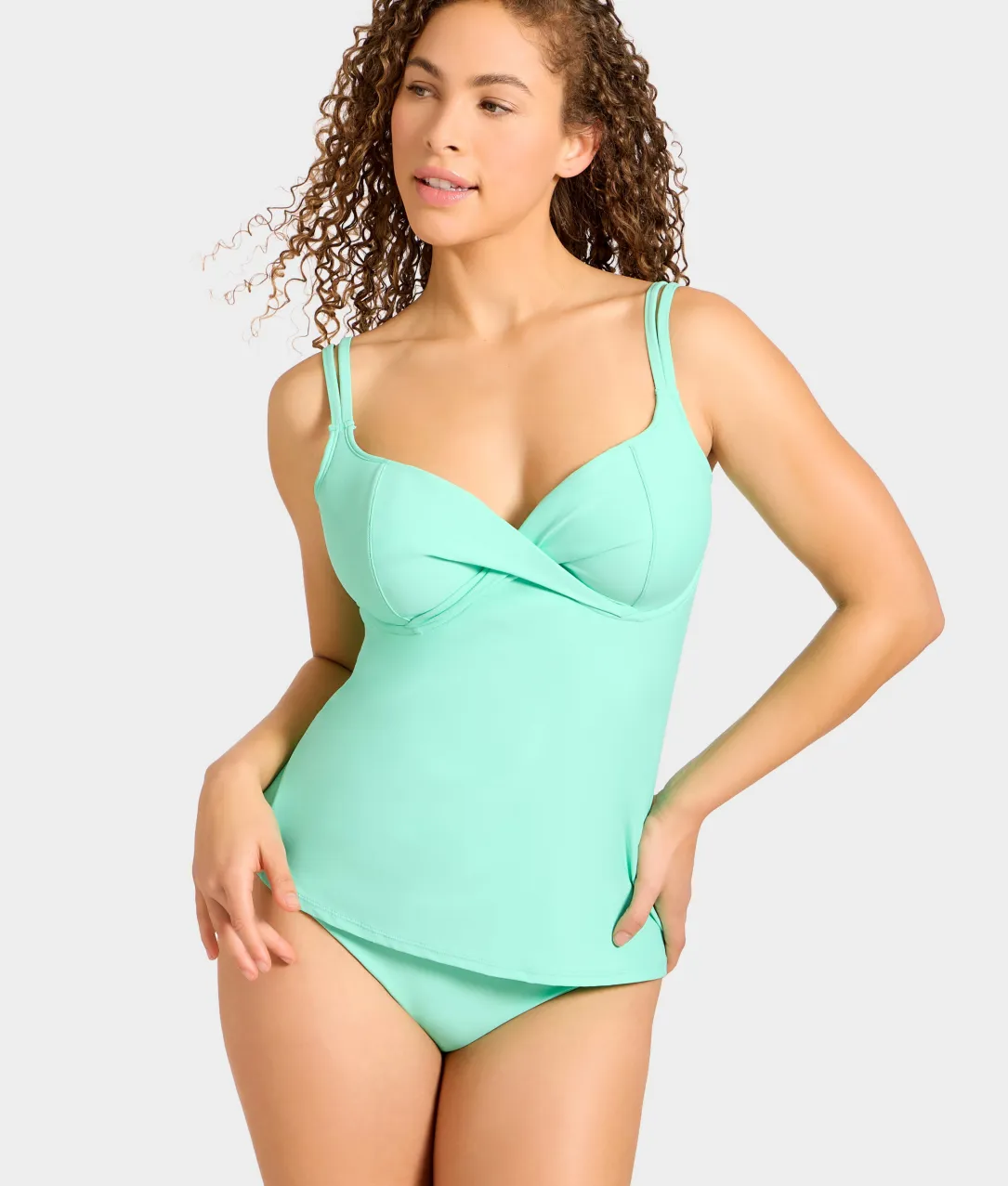 Underwire Wrap Tankini Top