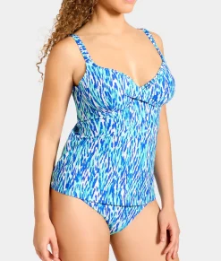 Underwire Wrap Tankini Top