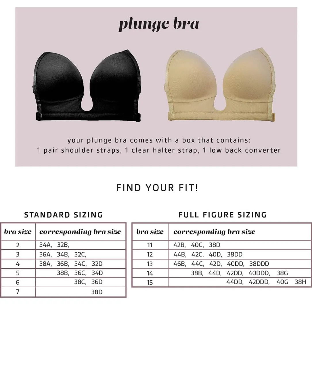 U Plunge Bra