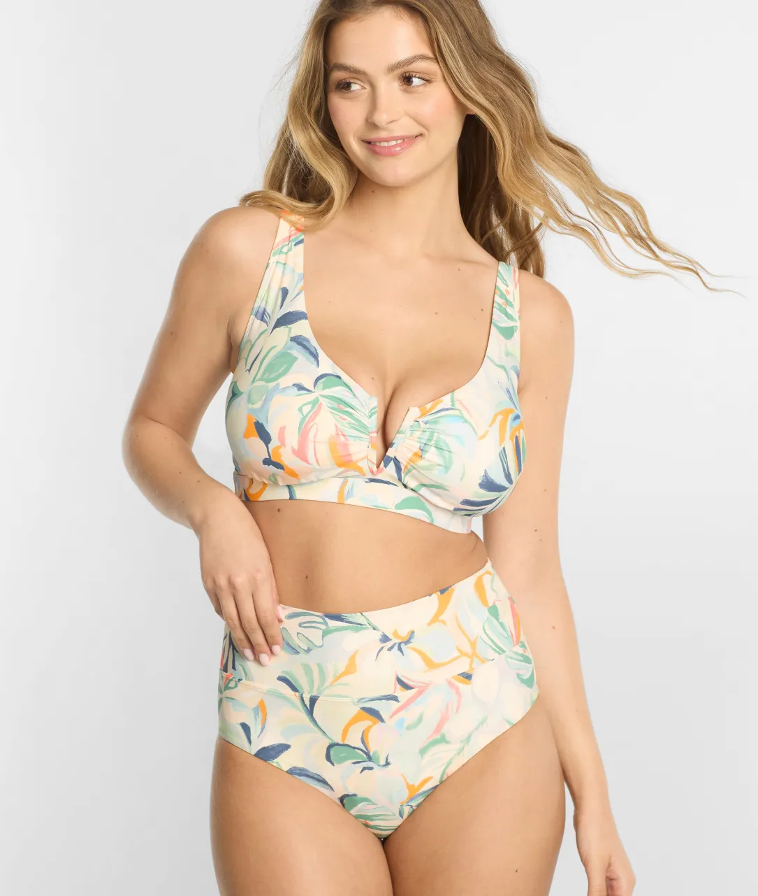 V Front Bralette Underwire Bikini Top