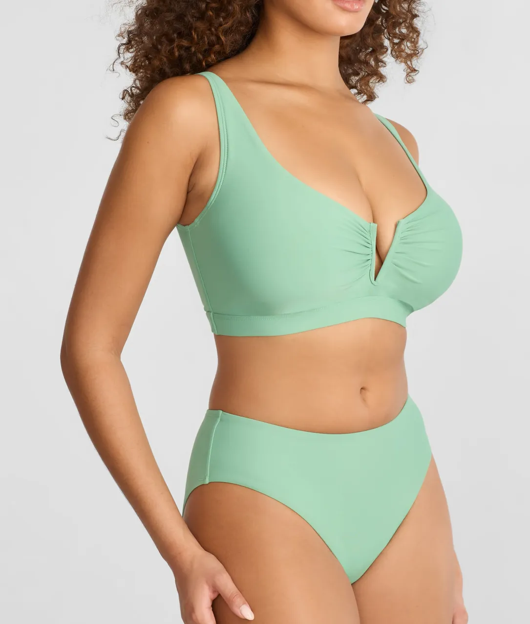 V Front Bralette Underwire Bikini Top