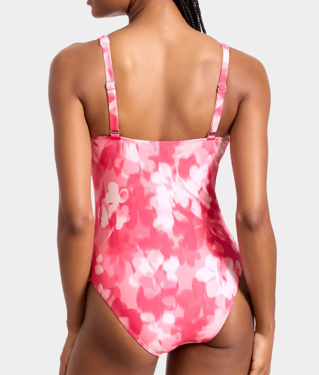 V Front Underwire One-Piece Swimsuit