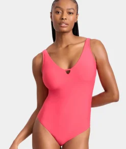 V Front Underwire One-Piece Swimsuit