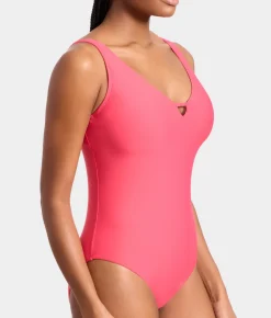 V Front Underwire One-Piece Swimsuit