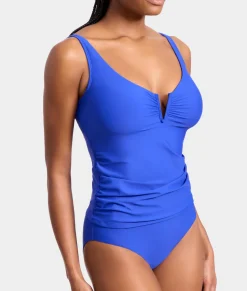 V Front Underwire Tankini Top