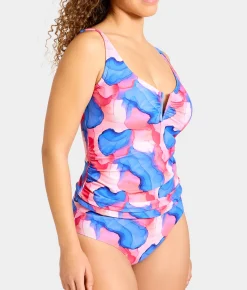 V Front Underwire Tankini Top