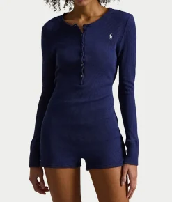 Waffle Knit Sleep Romper
