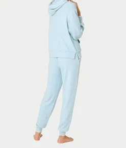 Western Blooms Dream Blue Knit Lounge Set