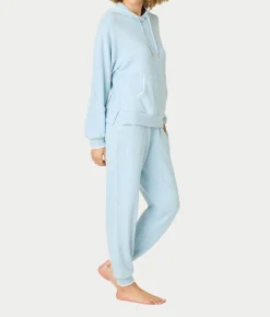 Western Blooms Dream Blue Knit Lounge Set