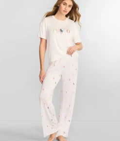 Wide Leg Knit Pajama Pants