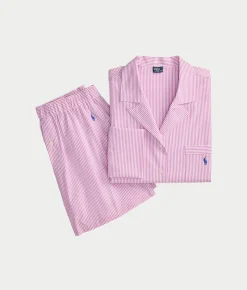Woven Boxer Pajama Set