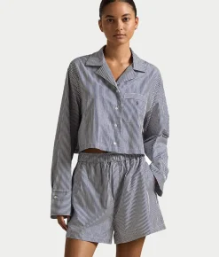 Woven Boxer Pajama Set
