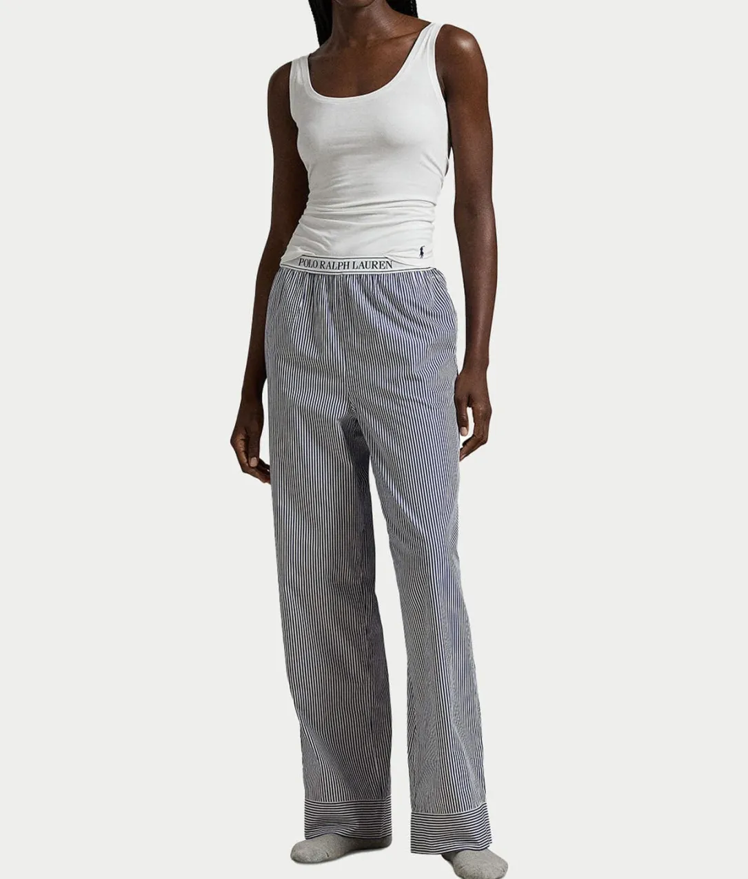 Woven Striped Pajama Pants