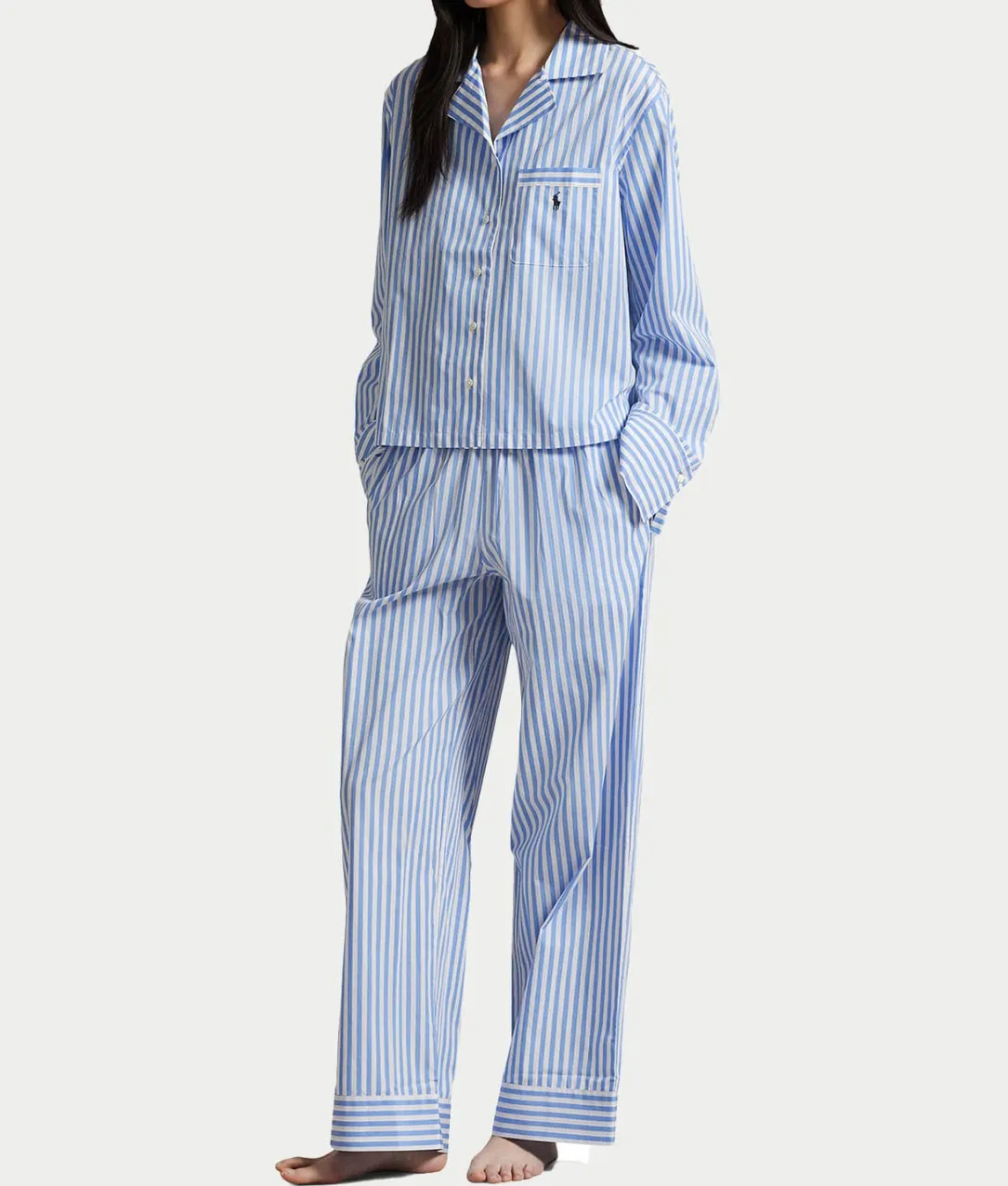Woven Stripe Pajama Set